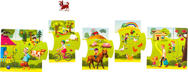 Изображение товара Развивающая игра Step Puzzle Story Puzzle. Деревня