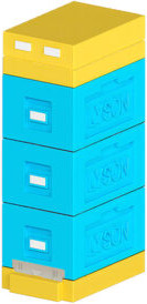 Изображение товара Улей Lyson Рут На 6 Рамок / WDD04PUW (фиолетовый/неокрашенный)