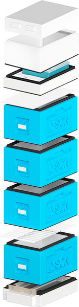 Изображение товара Улей Lyson Рут На 6 Рамок / WDD128BW (синий/неокрашенный)