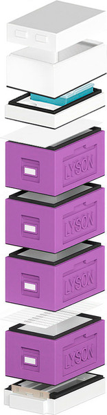 Изображение товара Улей Lyson Рут На 6 Рамок / WDD128PUW (фиолетовый/неокрашенный)