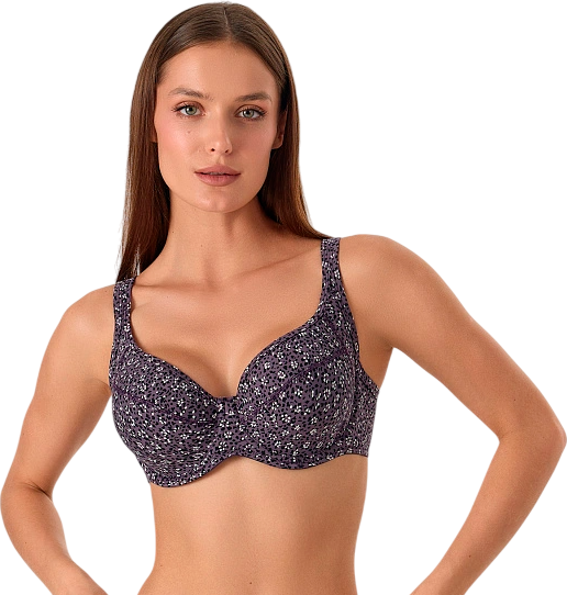 Изображение товара Бюстгальтер Mark Formelle 512549 (р.90B, узор на фиолетовом)