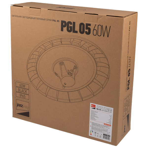 Изображение товара Светильник уличный JAZZway PGL 05 60Вт 3000К BL / 5060043
