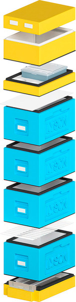 Изображение товара Улей Lyson Рут На 6 Рамок / WDD129 (синий/желтый)