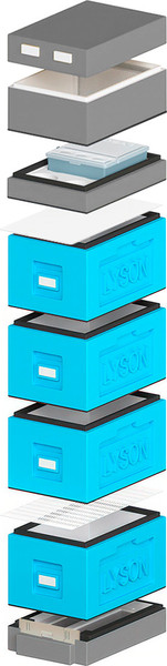 Изображение товара Улей Lyson Рут На 6 Рамок / WDD135 (синий/серый)