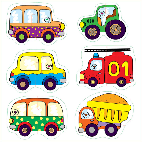 Изображение товара Развивающая игра Step Puzzle Машинки. Baby Step (малые)