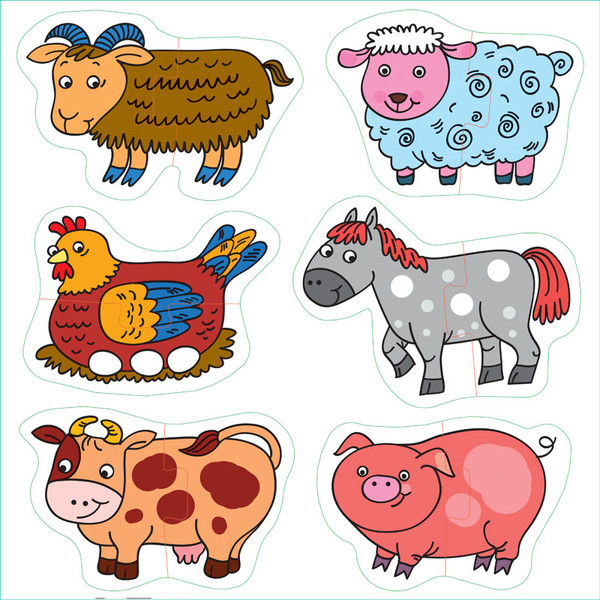 Изображение товара Развивающая игра Step Puzzle На ферме. Baby Step (малые)