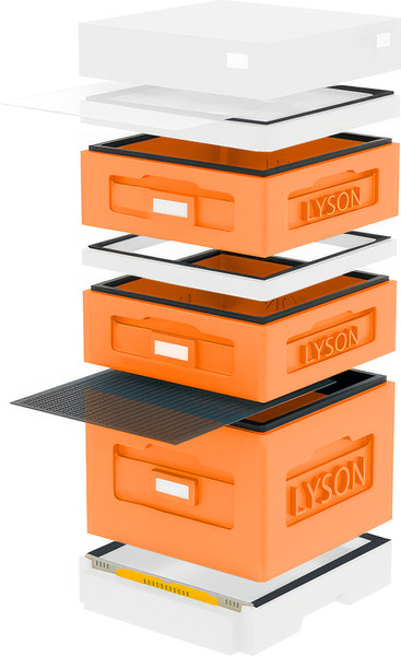 Изображение товара Улей Lyson Дадан На 10 Рамок / WK1008ORW (оранжевый/неокрашенный)