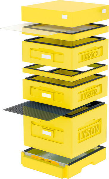 Изображение товара Улей Lyson Дадан На 10 Рамок / WKY1008Y (желтый/желтый)