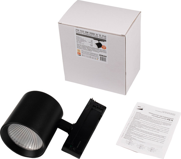 Изображение товара Трековый светильник JAZZway 3P PTR 7030 30Вт 3000К BL IP40 / 5062528