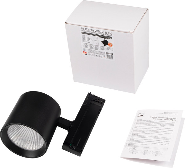 Изображение товара Трековый светильник JAZZway 3P PTR 7030 30Вт 4000К BL IP40 / 5062542