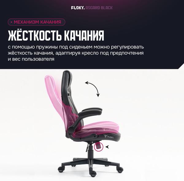 Изображение товара Кресло геймерское Floky Asgard (черный)