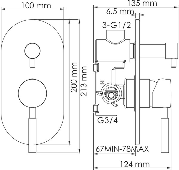 Изображение товара Смеситель Wasserkraft Wern 4241