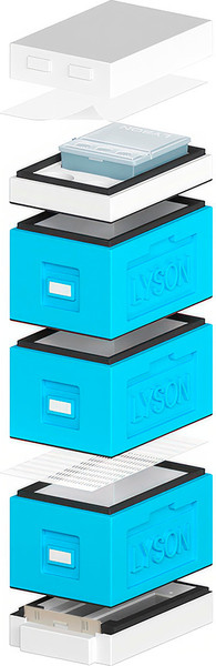 Изображение товара Улей Lyson Рут На 6 Рамок / WDD04BW (синий/неокрашенный)