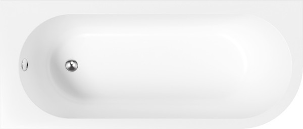 Изображение товара Ванна акриловая Lauter Monaco 170x72.5 / 2113170L (с ножками, лицевым экраном и сифоном 21Y11022 белый)