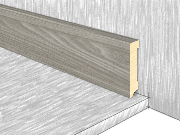 Изображение товара Плинтус КТМ-2000 Деревянный 80x16x2400мм 8016-617Е (платан)