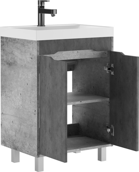 Изображение товара Тумба под умывальник Домино Unit 60 Loft В2 (бетон)