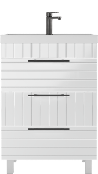 Изображение товара Тумба под умывальник Домино Unit 60 Topaz с тремя ящиками В3