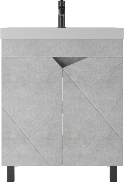 Изображение товара Тумба под умывальник Домино Unit 70 Vector без ящика (светлый бетон)