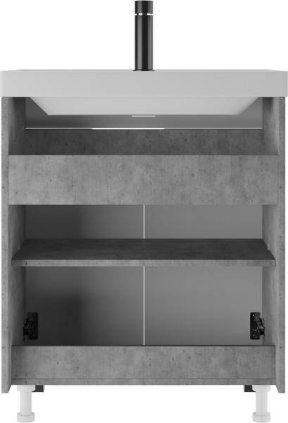 Изображение товара Тумба под умывальник Домино Unit 70 Vector без ящика (светлый бетон)