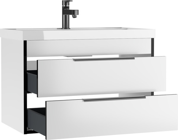 Изображение товара Тумба под умывальник Домино Unit 80 Forta B2 (белый)