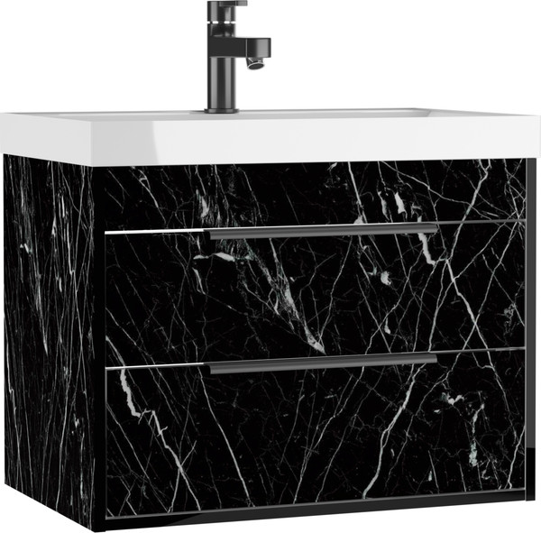 Изображение товара Тумба под умывальник Домино Unit 70 Forta B2 (черный)