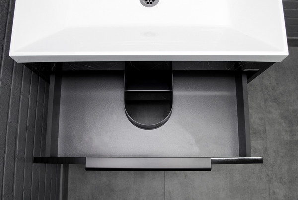 Изображение товара Тумба под умывальник Домино Unit 70 Forta B2 (черный)