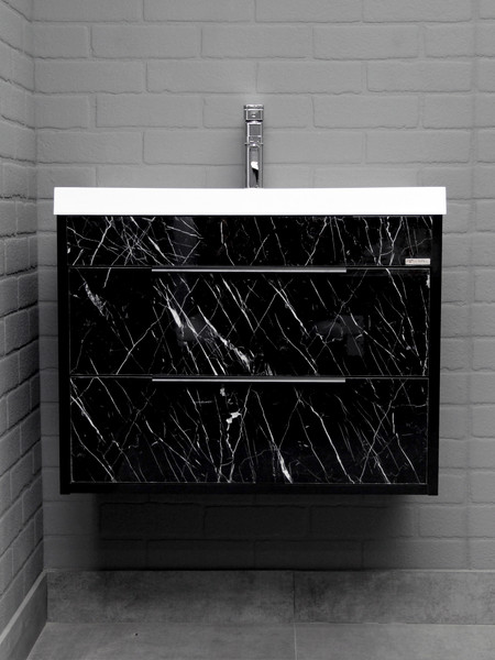 Изображение товара Тумба под умывальник Домино Unit 70 Forta B2 (черный)