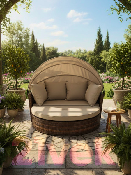 Изображение товара Диван садовый Sundays Garden трансформер c козырьком / BSTDB950