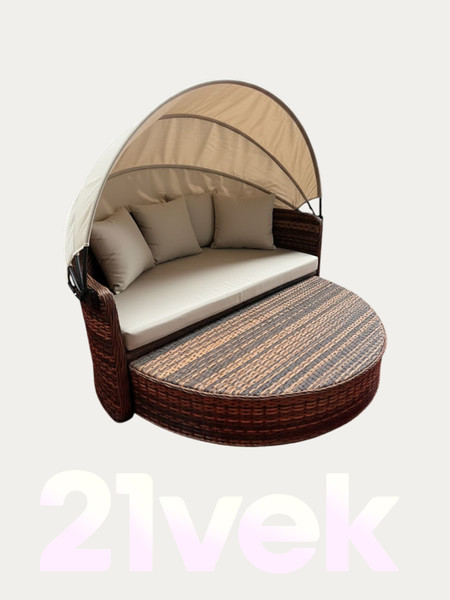 Изображение товара Диван садовый Sundays Garden трансформер c козырьком / BSTDB950