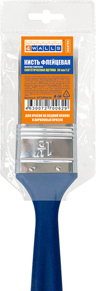 Изображение товара Кисть малярная 4Walls Master Флейцевая синтетическая щетина (38мм)