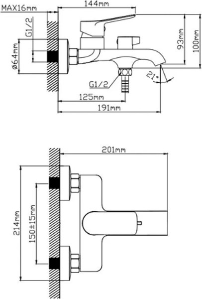 Изображение товара Смеситель Diadonna D168-30