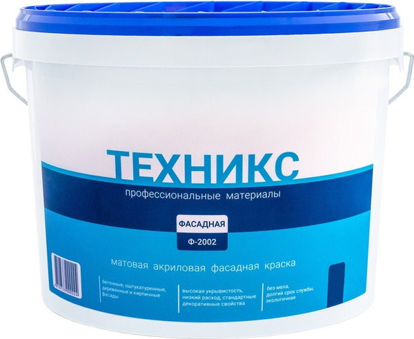 Изображение товара Краска Техникс Фасад ВД-АК-1 Ф-2002 P (25кг, белый)