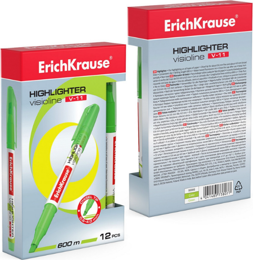 Изображение товара Текстовыделитель Erich Krause Visioline V-11 / 56906 (зеленый)