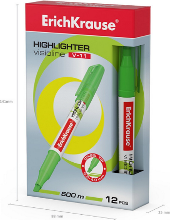 Изображение товара Текстовыделитель Erich Krause Visioline V-11 / 56906 (зеленый)