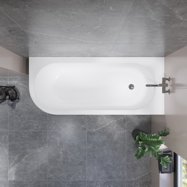 Изображение товара Ванна акриловая Lauter Monaco 170x72.5 / 2113170R (с ножками и сифоном 21Y11022 белый)