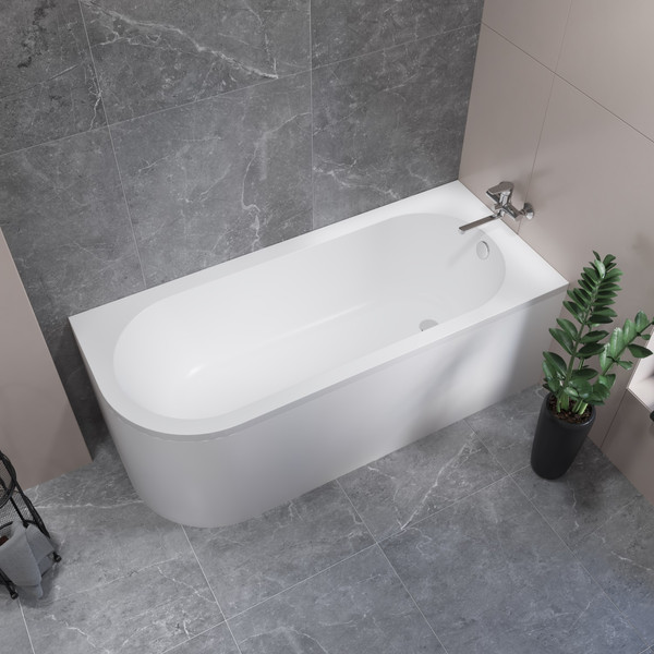 Изображение товара Ванна акриловая Lauter Monaco 170x72.5 / 2113170R (с ножками и сифоном 21Y11022 белый)