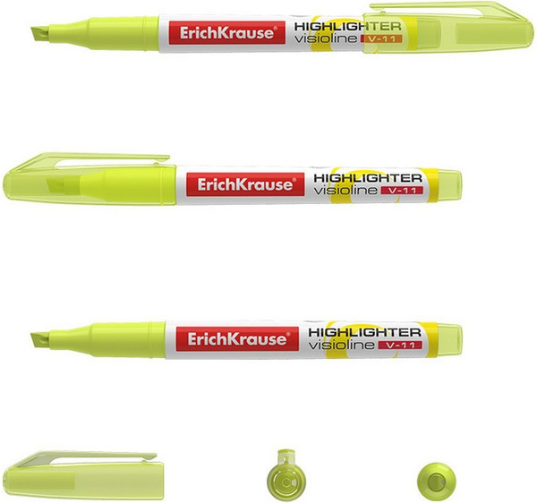 Изображение товара Текстовыделитель Erich Krause Visioline V-11 / 56905 (желтый)