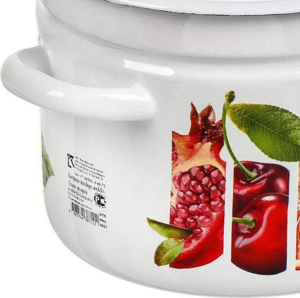 Изображение товара Кастрюля КМЗ Палитра вкуса / 41804-182/6-У4 (белый)