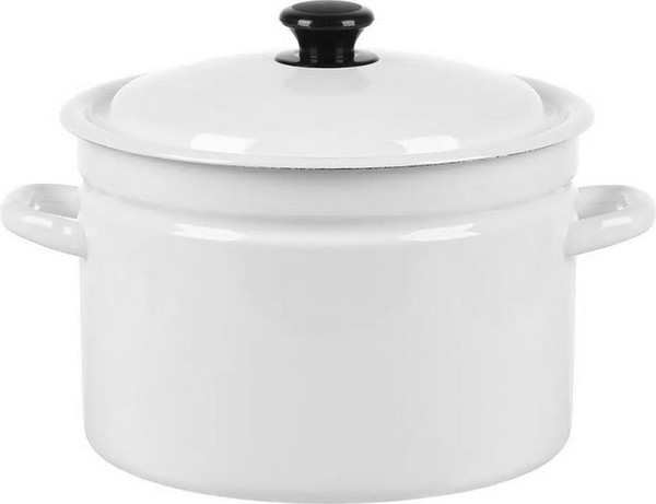 Изображение товара Кастрюля КМЗ 41804-202-У2 (без рисунка, белый)