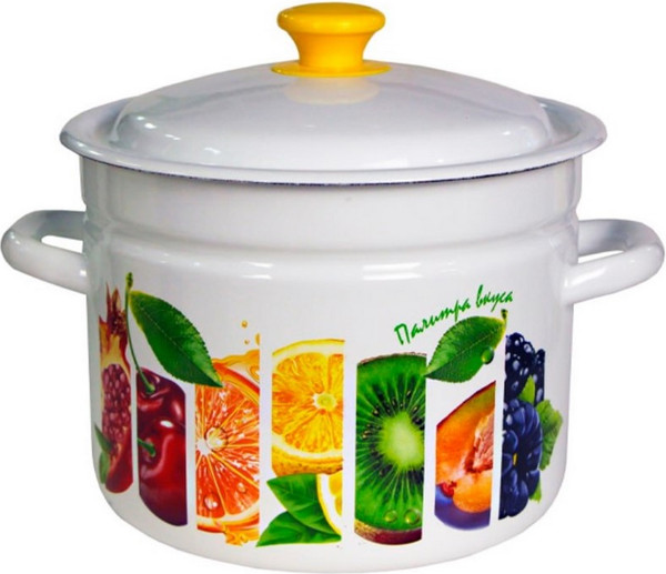 Изображение товара Кастрюля КМЗ Палитра вкуса / 41804-212/6-У2 (белый)