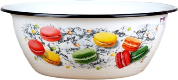 Изображение товара Миска КМЗ Цветное печенье / 40304-062/5 (белый)