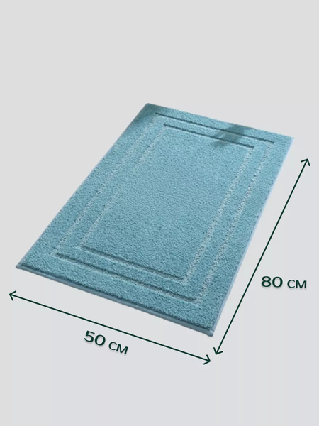 Изображение товара Коврик для ванной ILLU 50x80 / 2310301 (бирюза)