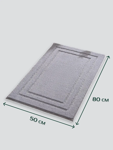 Изображение товара Коврик для ванной ILLU 50x80 / 2310324 (серый с гранями)