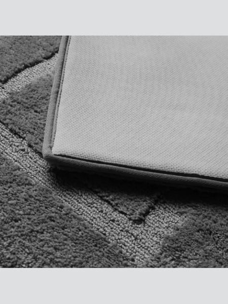 Изображение товара Коврик для ванной ILLU 50x80 / 2310325 (темно-серый с гранями)