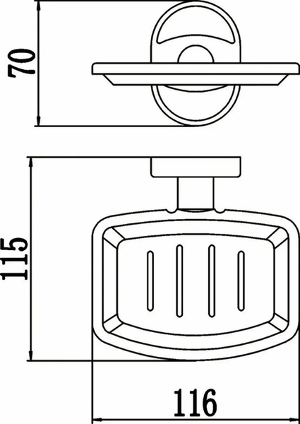Изображение товара Мыльница ILLU MU117245 (хром)