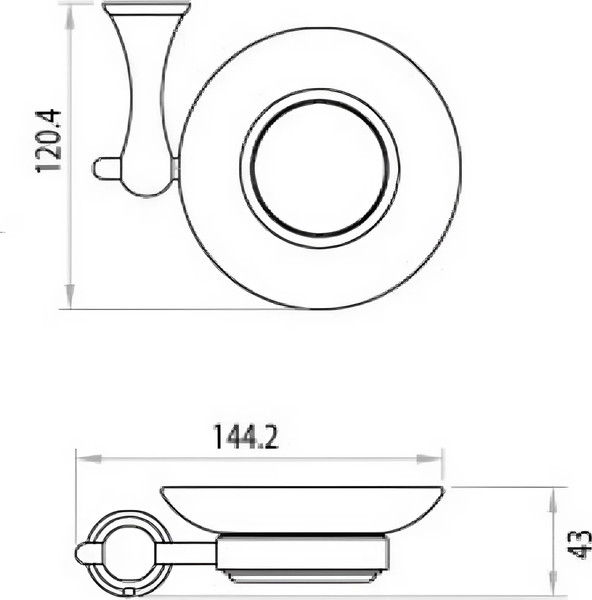 Изображение товара Мыльница ILLU MU3508 (хром)