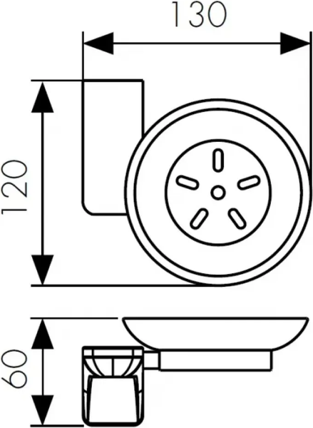 Изображение товара Мыльница ILLU MU3608 (хром)