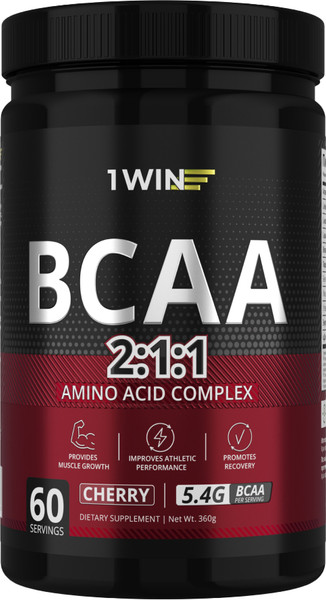 Изображение товара Аминокислоты BCAA 1WIN 2:1:1 (360г, вишня)