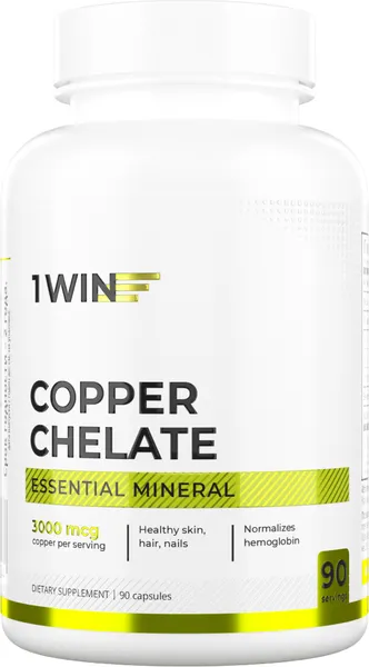 Изображение товара Минерал 1WIN Медь хелат (90 капсул)