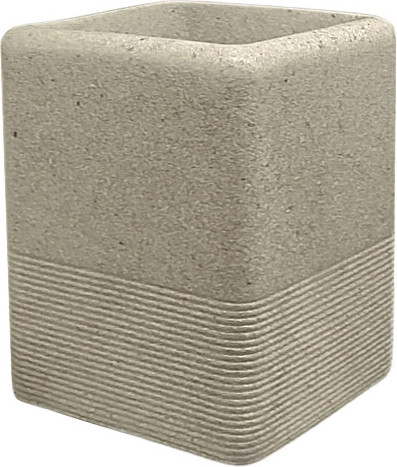 Изображение товара Стакан для зубной щетки и пасты ILLU YC410271-2 (камень бежевый)